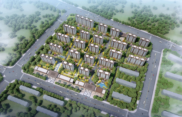 尚城郡府一期项目辽阳市灯塔市11万㎡设计案例