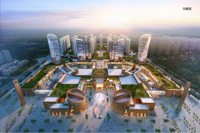 新疆聚铭砂之船奥特莱斯商业集群项目新疆23.2万㎡设计案例