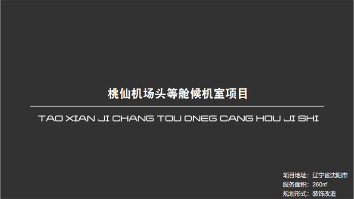 桃仙机场头等舱候机室项目辽宁省沈阳市260㎡设计案例