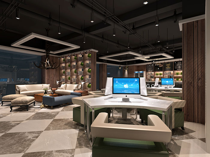 沈阳西格网咖室内装修设计案例效果图