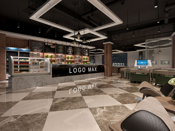 沈阳西格网咖室内装修设计案例效果图