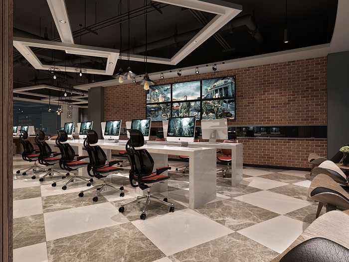 沈阳西格网咖室内装修设计案例效果图