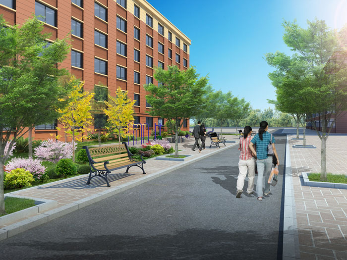 辽宁盘锦东合社区规划设计案例