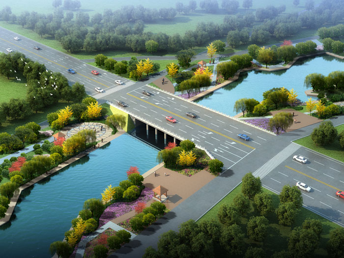 辽宁盘锦市建筑桥梁设计案例