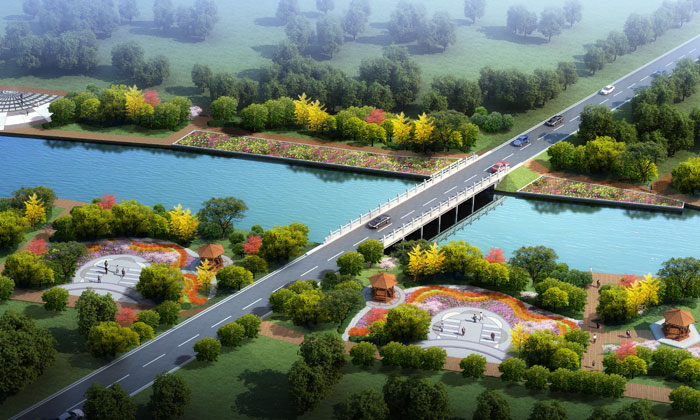 辽宁盘锦市建筑桥梁设计案例